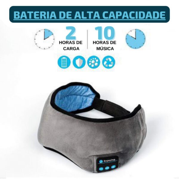 Tapa Olho Máscara de Dormir Fone De Ouvido Bluetooth Confortável - Image 8