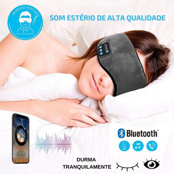 Tapa Olho Máscara de Dormir Fone De Ouvido Bluetooth Confortável - Image 9